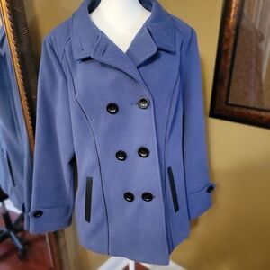 Croft & Barrow Women's Indigo Pea Coat